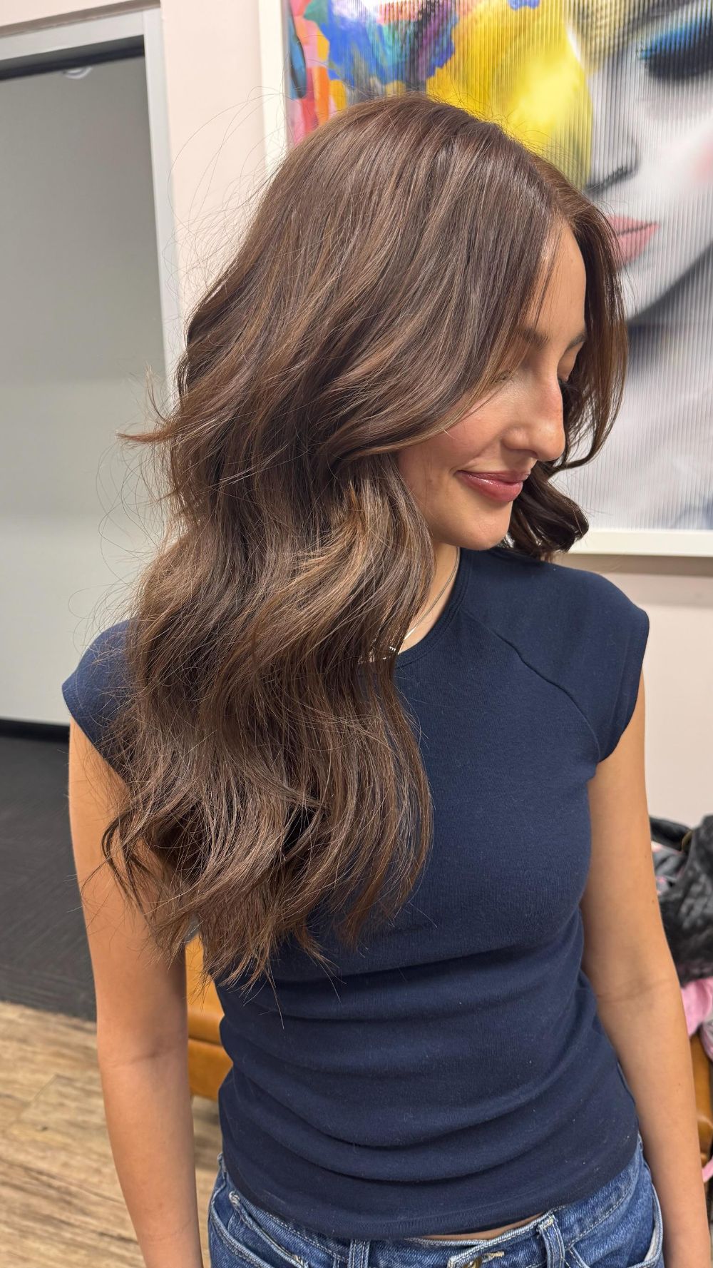 NBR hair extensions before and after at Publicity Salon Oklahoma City